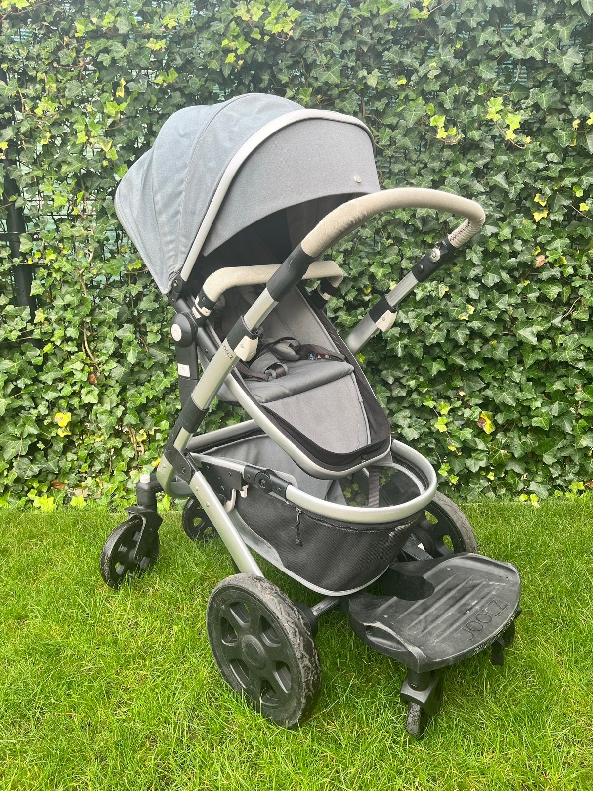 Joolz Geo (elephant grey), Kinderen en Baby's, Kinderwagens en Combinaties, Gebruikt, Combiwagen, Verstelbare duwstang, Ophalen