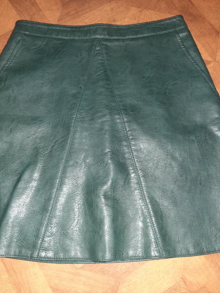 Zara imitatieleer rok maat 36 Groen, Kleding | Dames, Rokken, Zara, Ophalen of Verzenden, Zo goed als nieuw, Maat 36 (S)