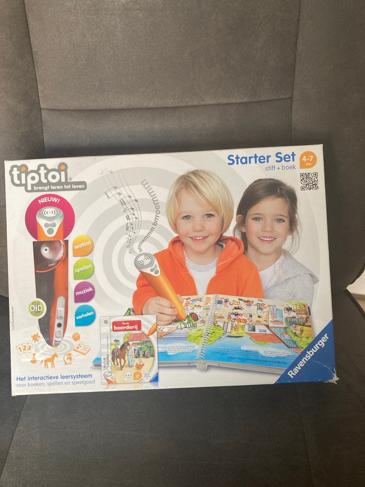 Tiptoi Starter Set + Dino's boek (4-10 jaar), Ophalen of Verzenden, Zo goed als nieuw, Taal en Lezen, Met geluid