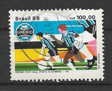 Brazilie 1988 Voetbal, Verzenden, Gestempeld, Zuid-Amerika