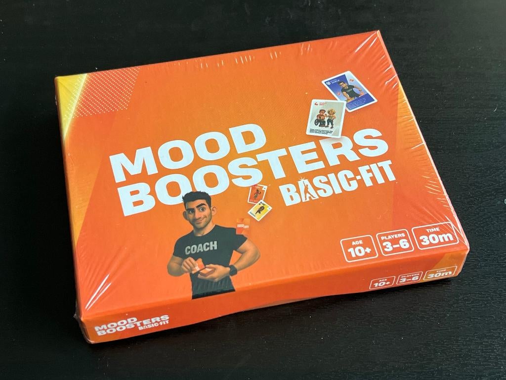 Basic-Fit Mood Boosters card game, Vijf spelers of meer, Ophalen, Nieuw, Reisspel