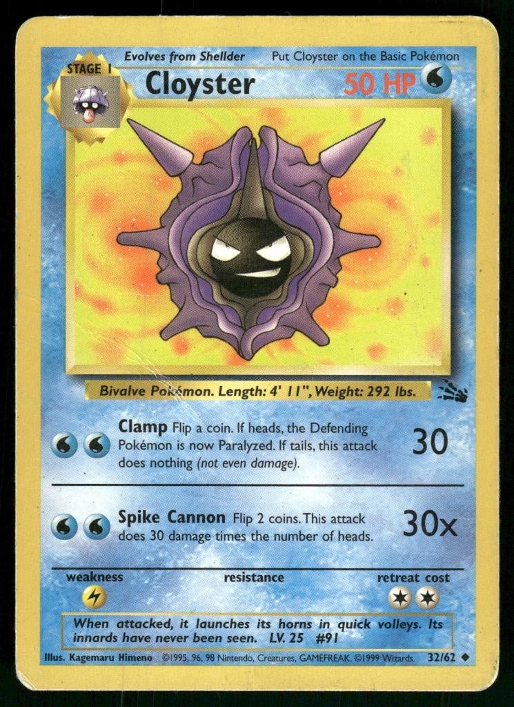 Cloyster 32/62 - Fossil (Good), Verzenden, Gebruikt