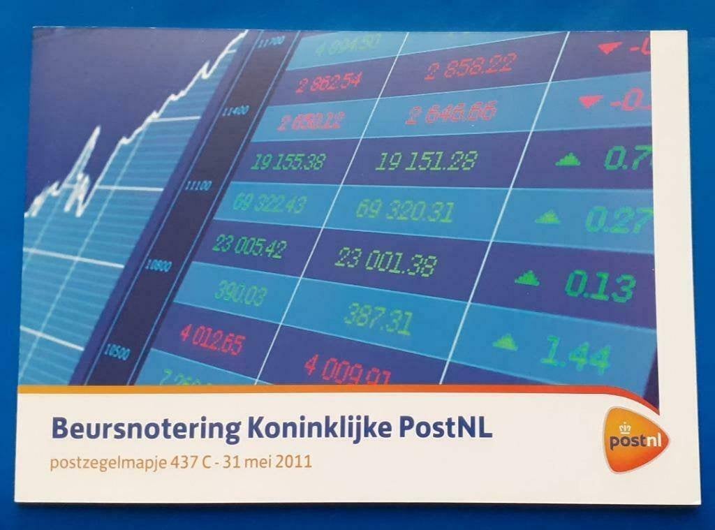 Postzegelmapje 437C - Beursnotering Koninklijke PostNL 2011, Verzenden, Na 1940, Postfris