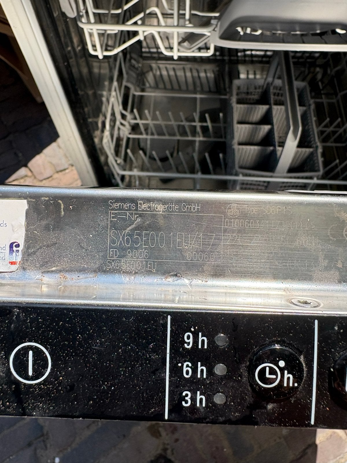 Siemens inbouw vaatwasser, Ophalen, Gebruikt, Minder dan 85 cm, 60 cm of meer