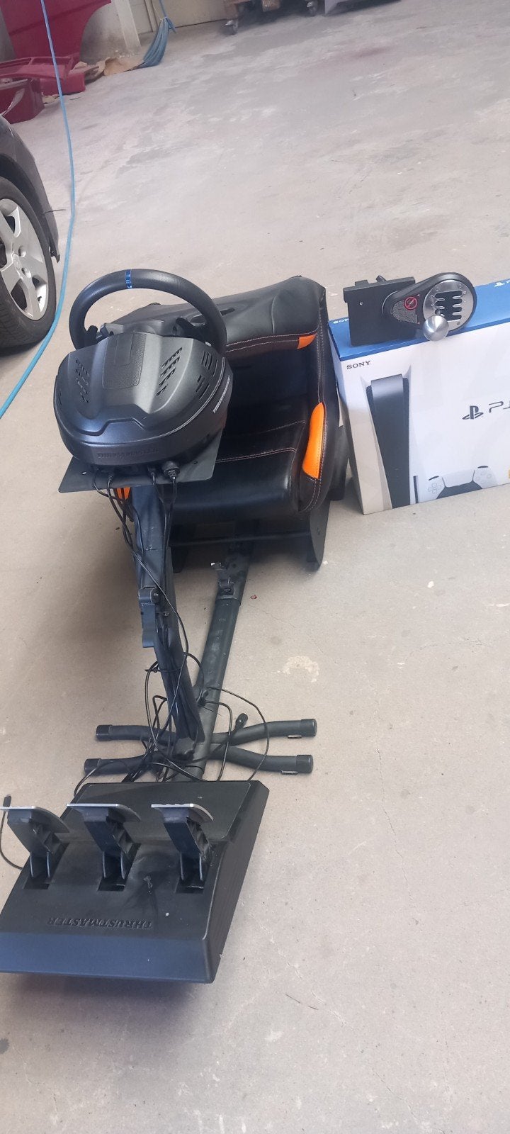 Complete PS5 Disc Racing Set – T300RS GT + TH8A Shifter + Ra, Ophalen, Gebruikt, Simulatie