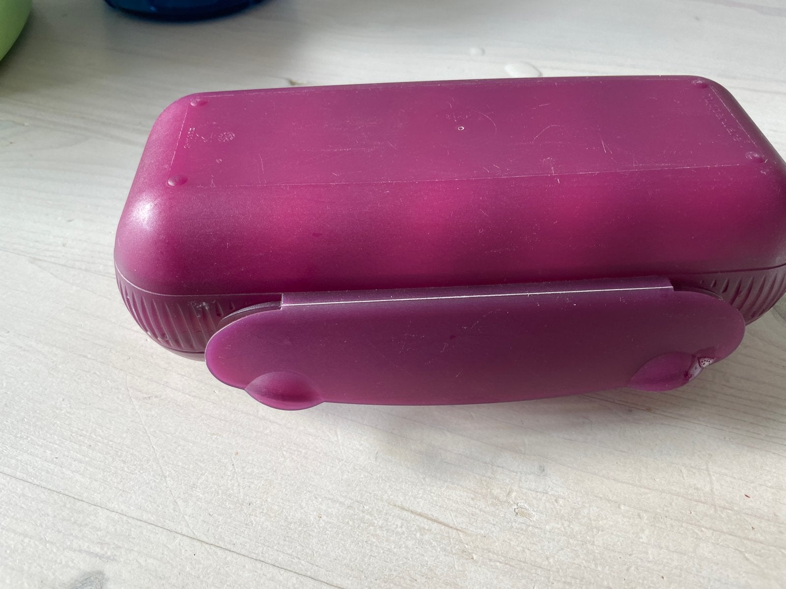 Tupperware eierdoos voor 10 eieren - paars, Gebruikt, Bewaardoos, Verzenden, Paars