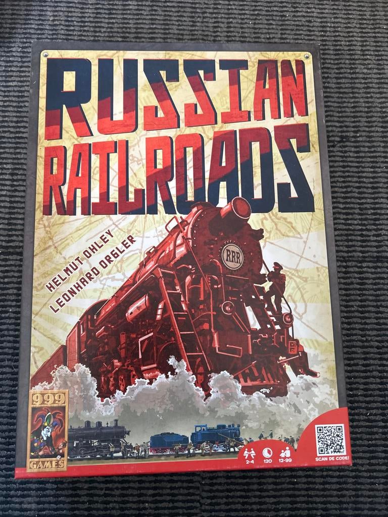 Russian Railroads Bordspel - 999 Games, Hobby en Vrije tijd, Gezelschapsspellen | Bordspellen, Drie of vier spelers, Ophalen of Verzenden
