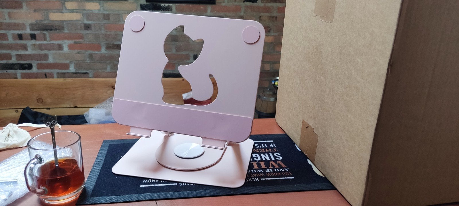 tablet houder kat roze, Ophalen of Verzenden, Overige typen