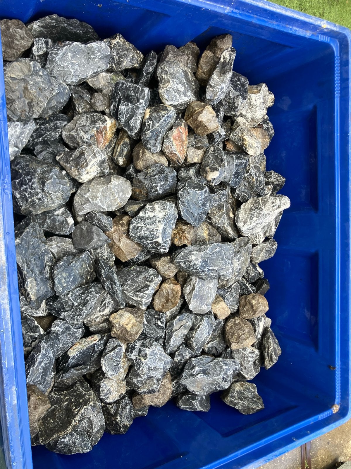 Basalt stenen, Ophalen, Gebruikt, Kei, Basalt