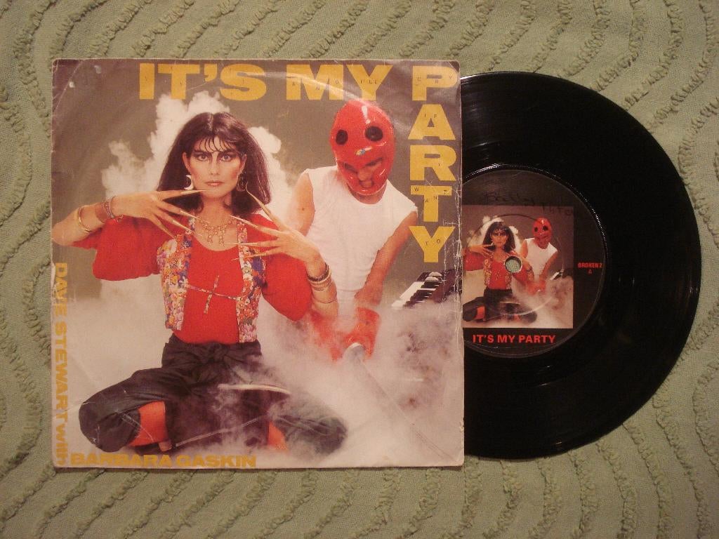 Dave Stewart Barbara Gaskin 7" Vinyl Single: ‘It’s my party’, Cd's en Dvd's, Vinyl Singles, Gebruikt, 7 inch, Single, Ophalen of Verzenden