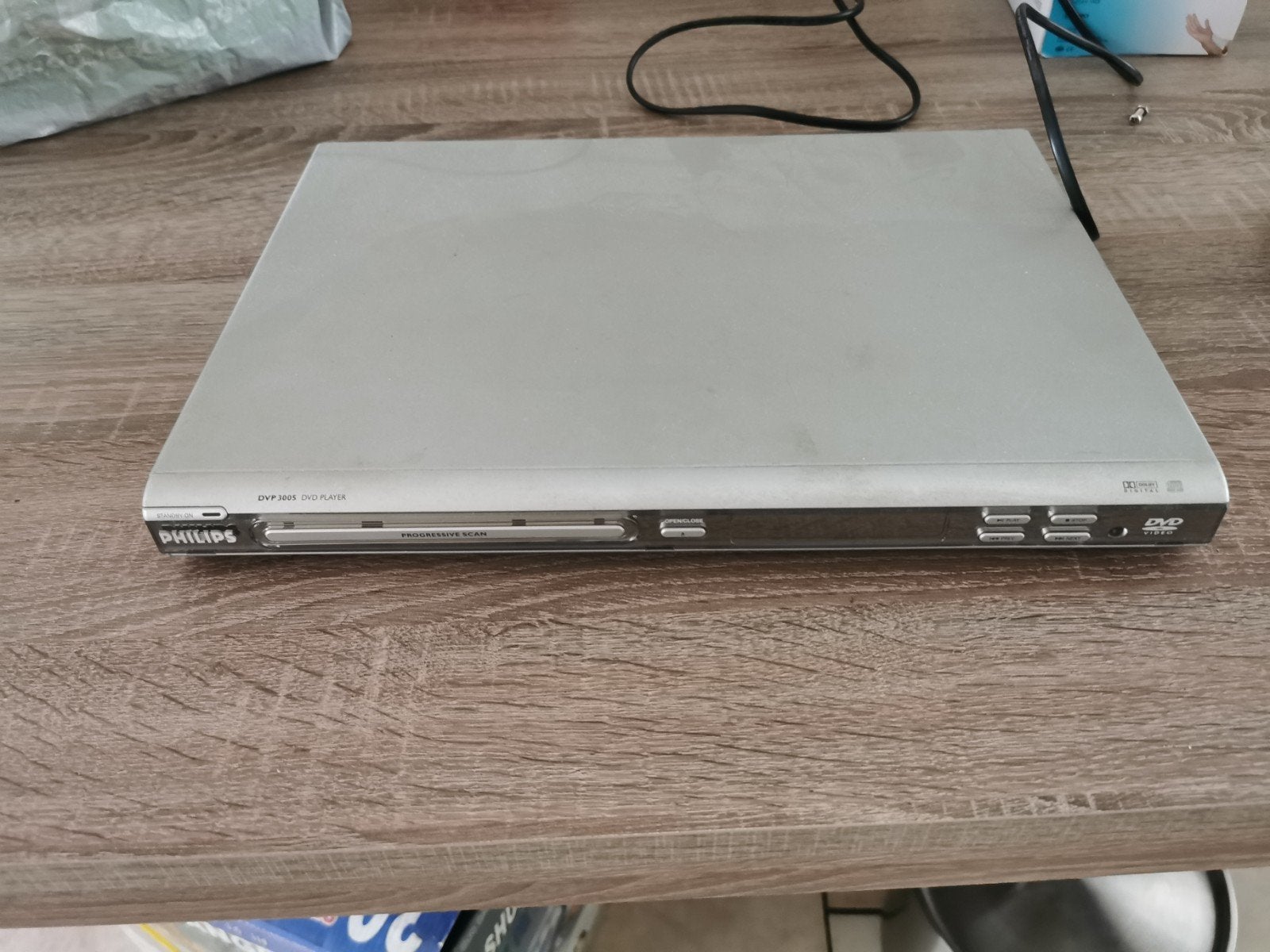 Philips DVD-speler DVP3005 - Zilverkleurig dvd player zgan, Audio, Tv en Foto, Dvd-spelers, Ophalen of Verzenden, Zo goed als nieuw