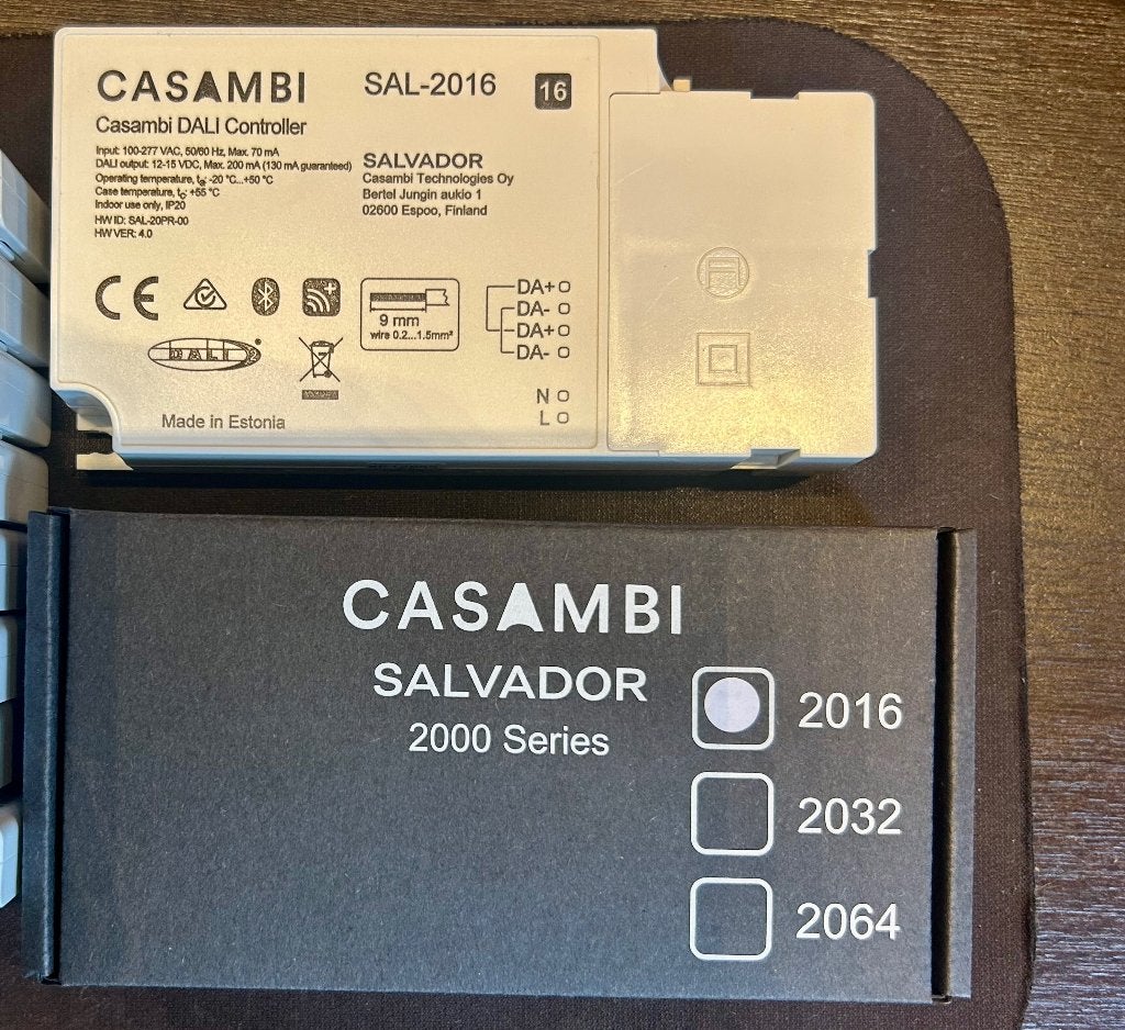 Casambi SAL 2016 (besturing voor lampen in DALI rails), Ophalen of Verzenden, Zo goed als nieuw, Overige typen