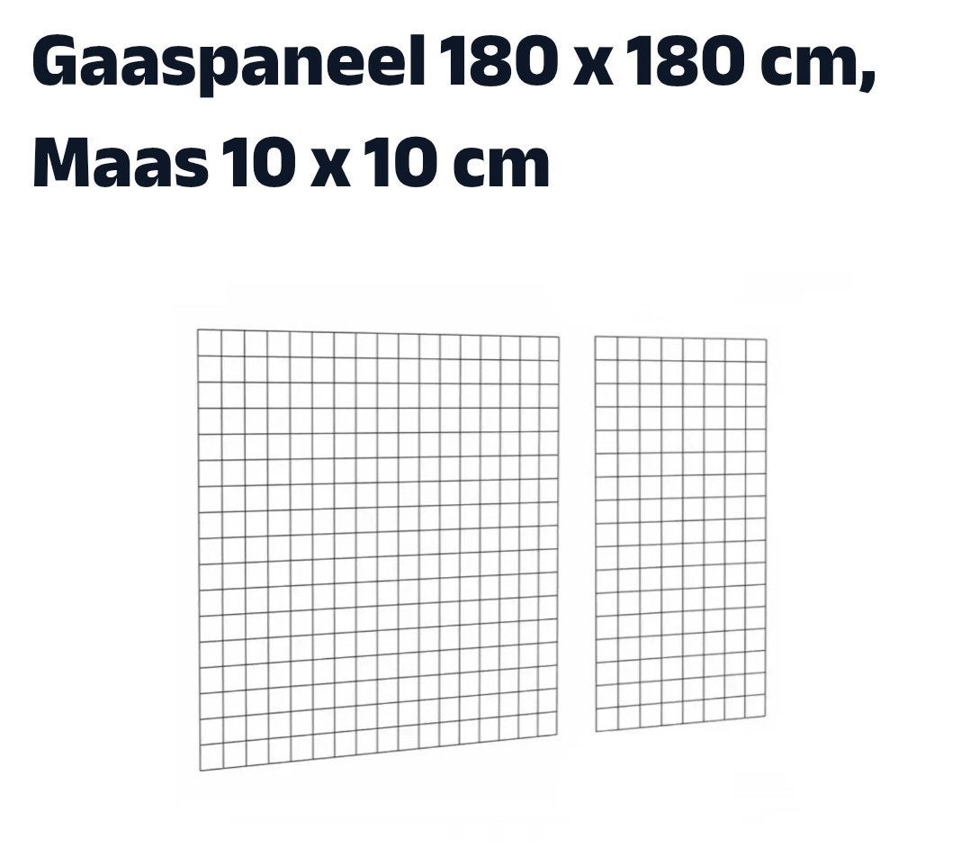 Gaaspanelen verzinkt 180x180 2 stuks, Ophalen, IJzer, Tuinhek