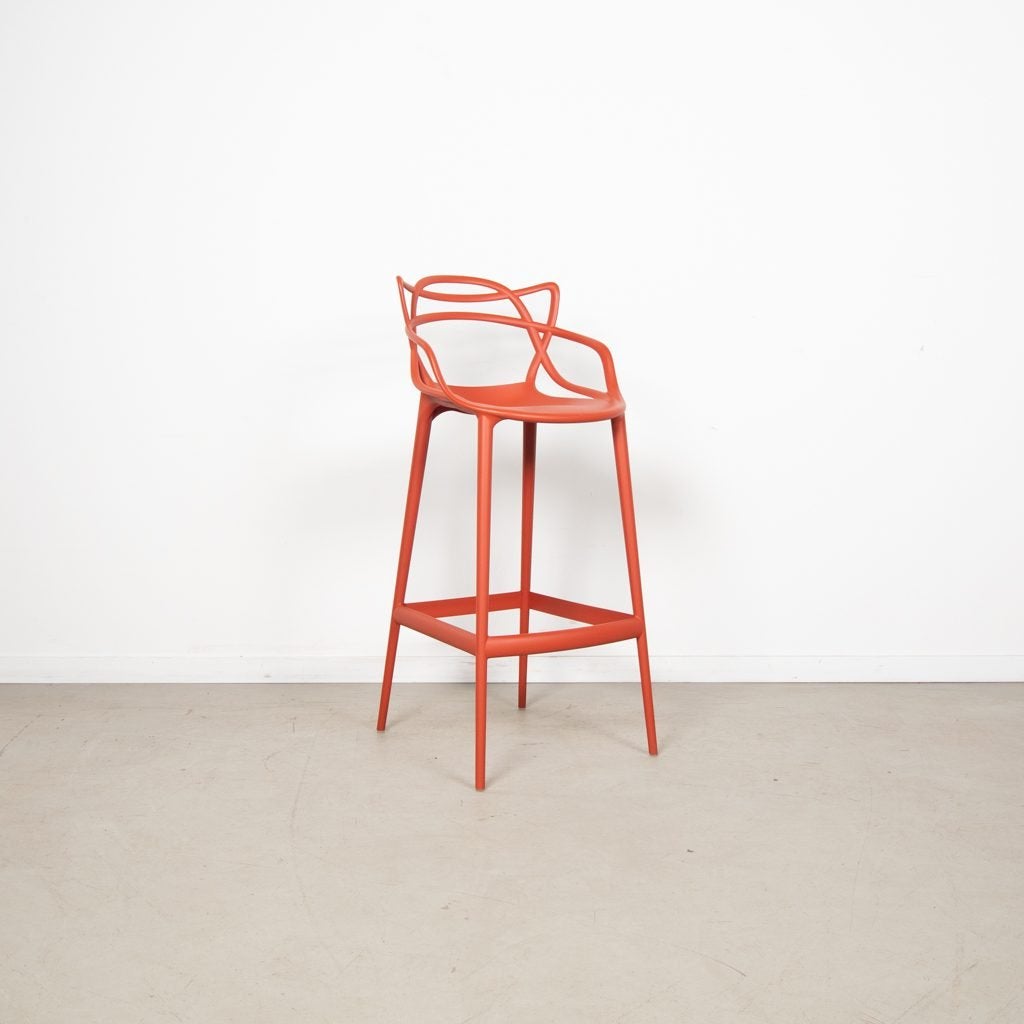 Kartell Masters Kruk Rood Kunststof, Niet ingevuld, Zo goed als nieuw, Niet ingevuld, Niet ingevuld