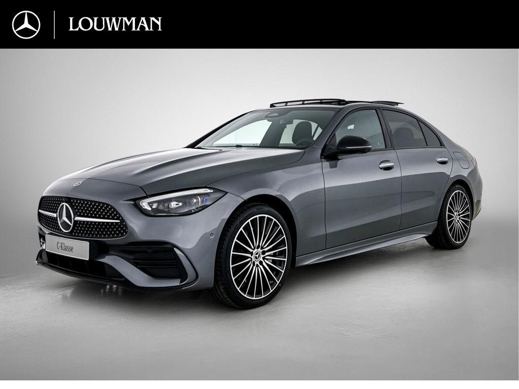 Mercedes-Benz C-Klasse 300 e Business Solution AMG | Premium, Auto's, Automaat, Achterwielaandrijving, Zwart, Bedrijf
