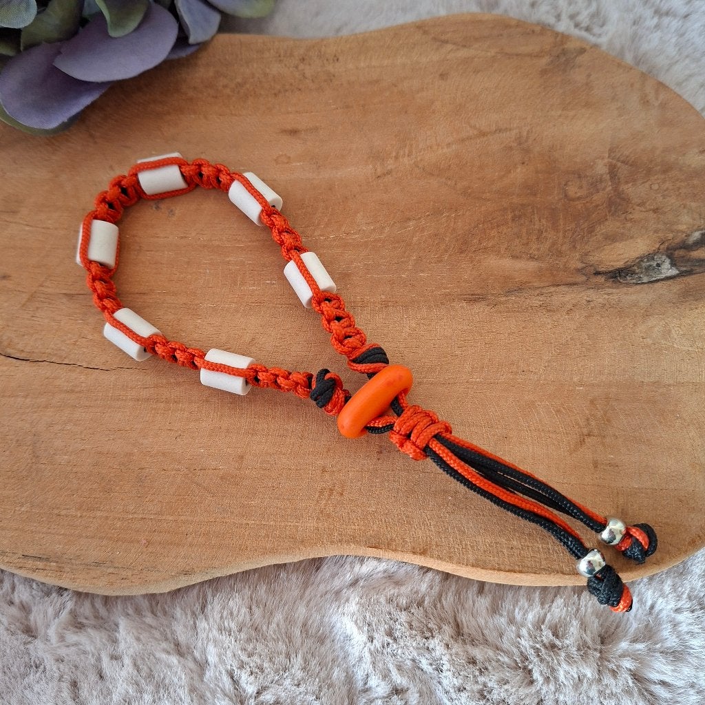 Natuurlijke anti-tekenband solar oranje 19cm, Overige merken, Nieuw, Ophalen of Verzenden, By DaisS