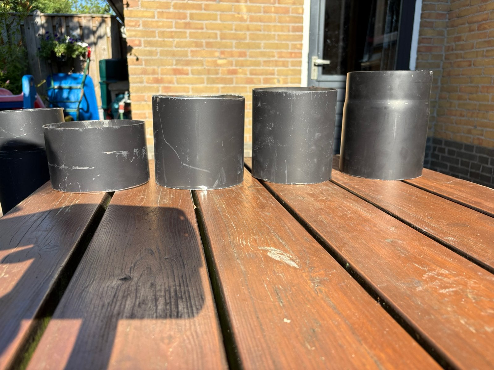 Kachelpijp restanten, enkelwandig Zwart, 2mm, Huis en Inrichting, Kachels, Ophalen, Inbouw, Hout, Nieuw