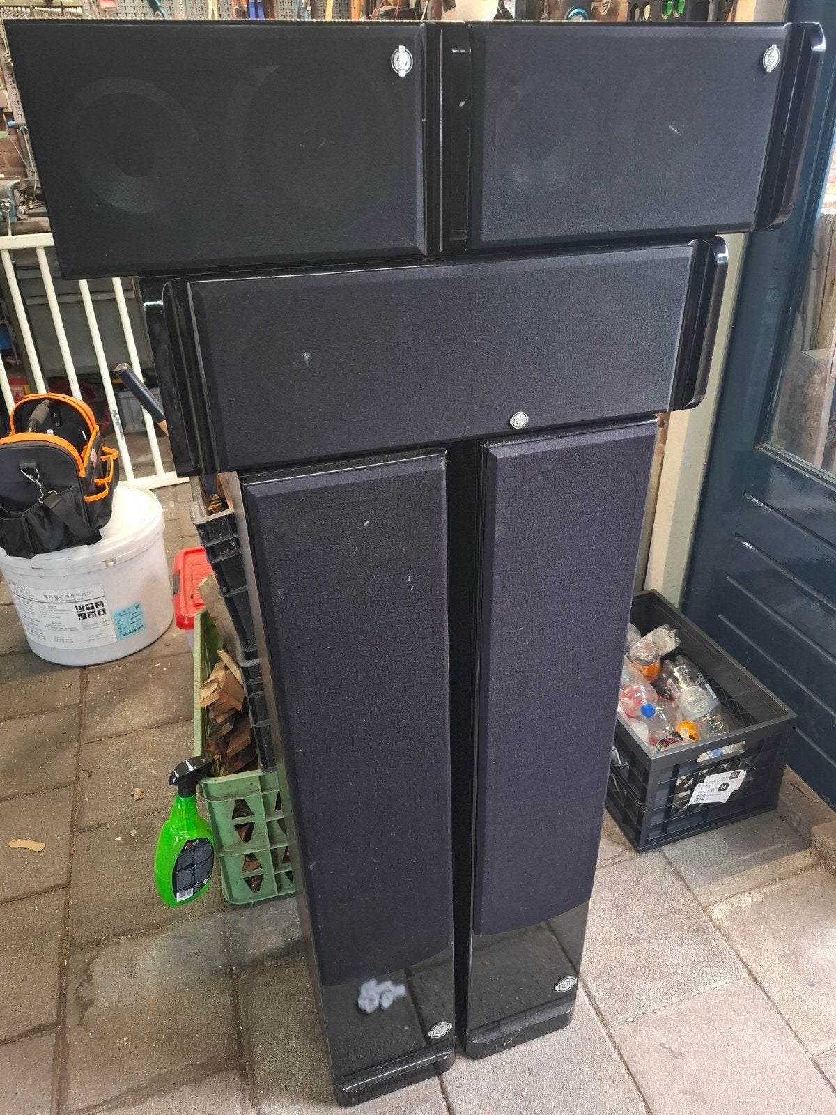 Usblaster, Geschikt voor surround/home cinema, Ophalen, Gebruikt, Vloerstaande luidspreker
