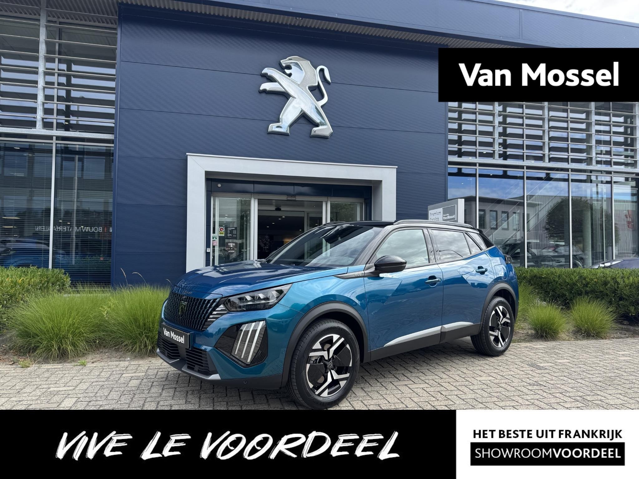 Peugeot 2008 1.2 Hybrid 145 GT, Auto's, Gebruikt, Euro 6, 1199 cc, Blauw