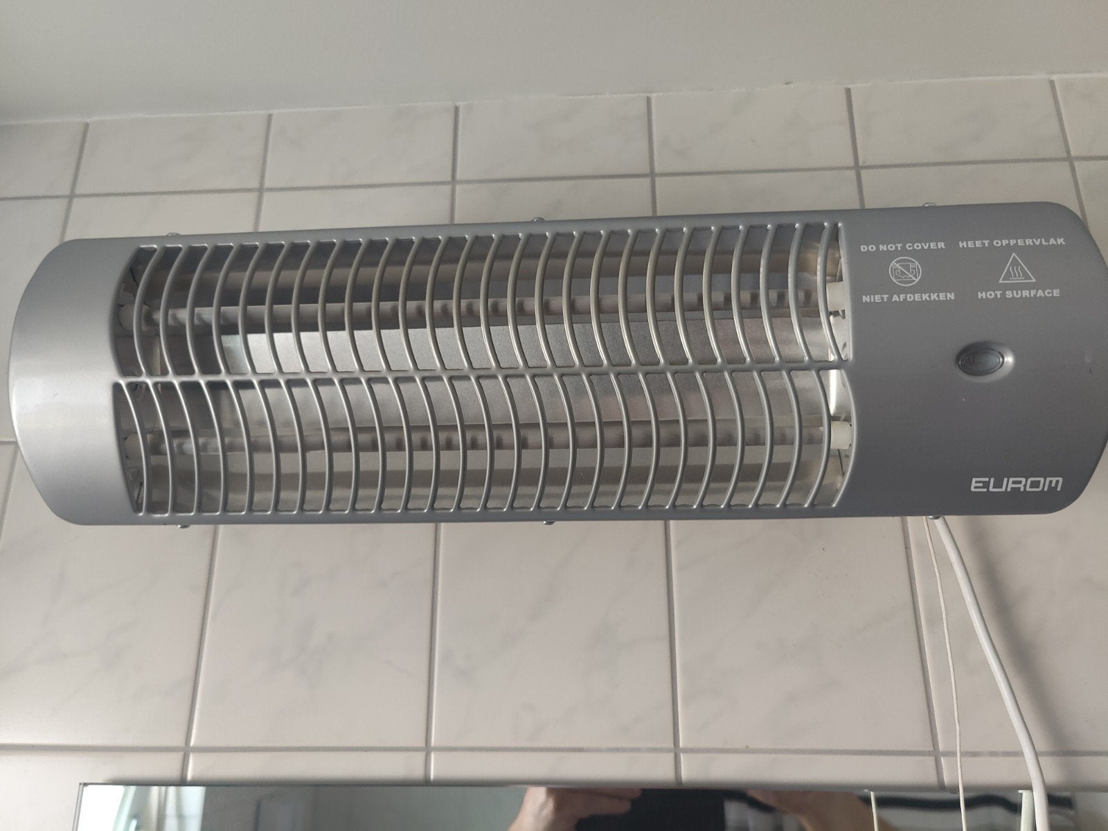 Eurom  terras verwarmer, Minder dan 30 cm, Overige typen, Ophalen of Verzenden, Zo goed als nieuw