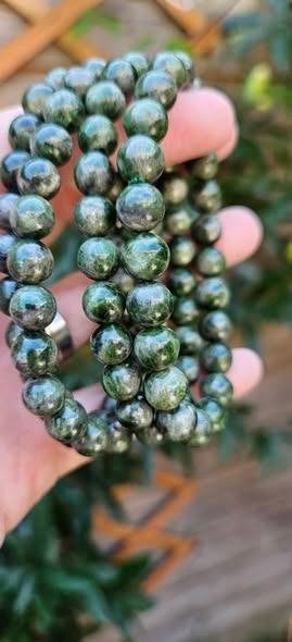 Groene Apatiet armbanden 8 mm, Verzamelen, Ophalen of Verzenden