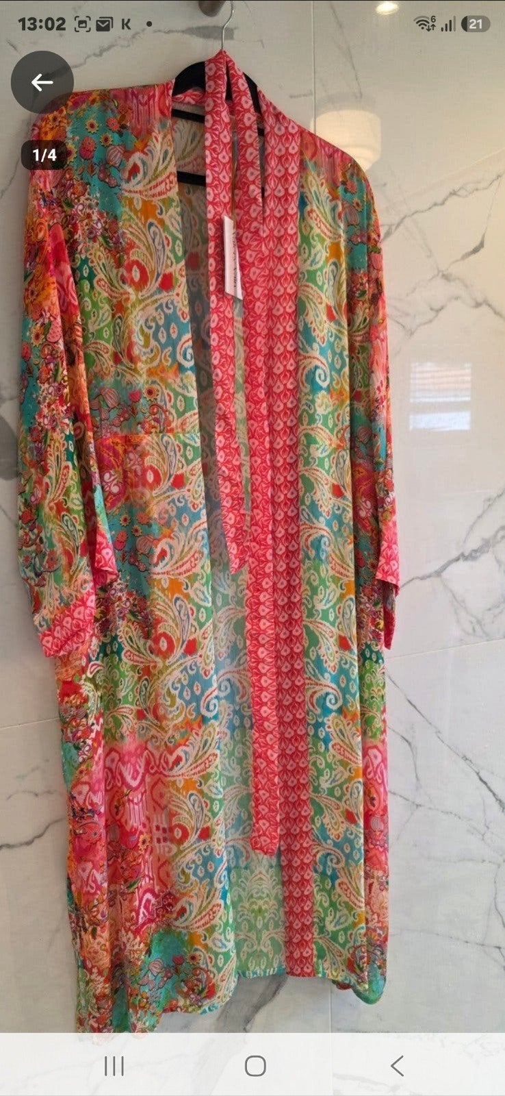 Valery vain ibiza Kimono - One Size - Nieuw, Kleding | Dames, Maat 38/40 (M), Meerkleurig, Nieuw, Ophalen of Verzenden