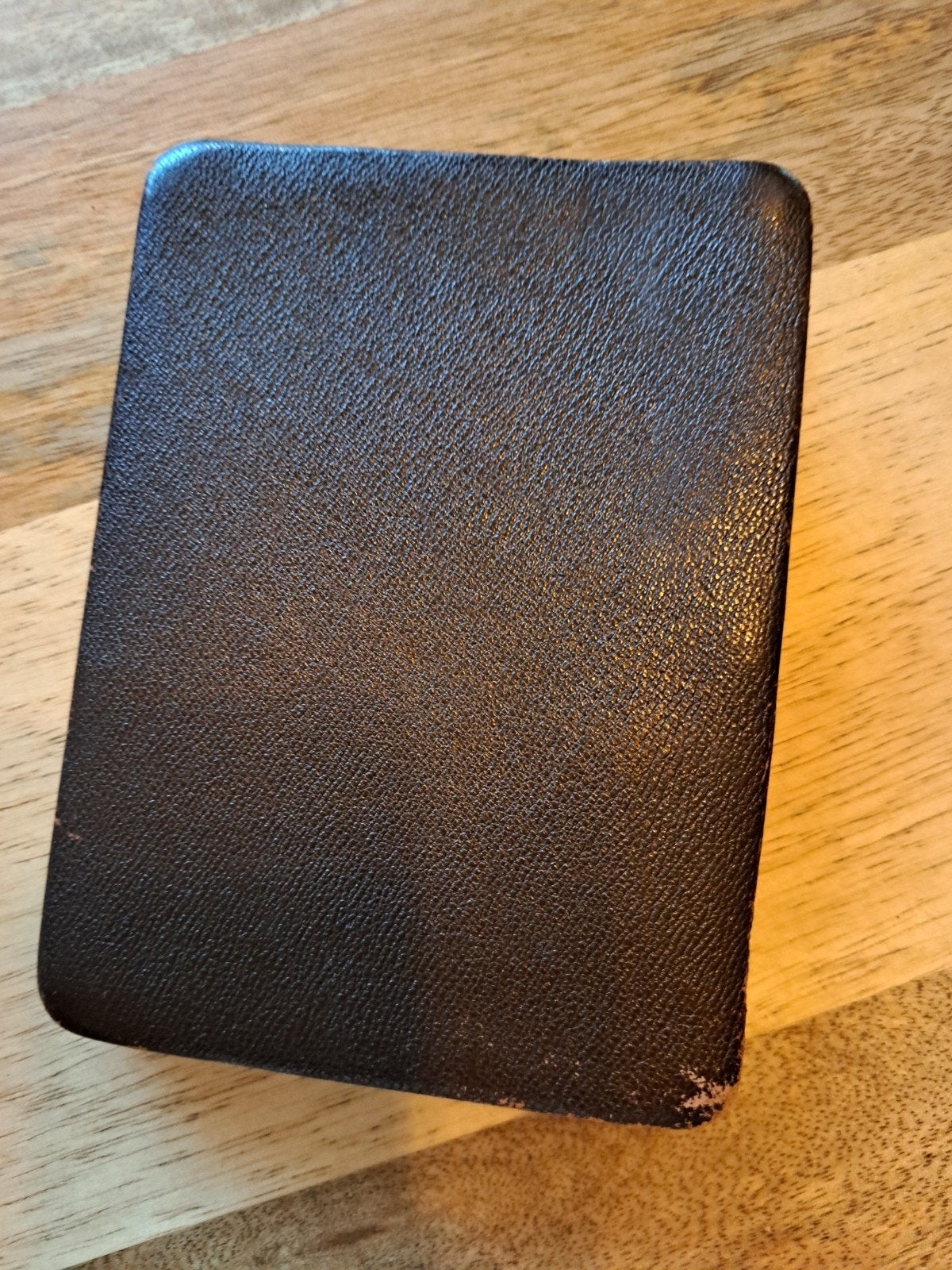 Vintage Leren Portemonnee met Knipsluiting - Bruin, Overige merken, Gebruikt, Ophalen of Verzenden, Leer