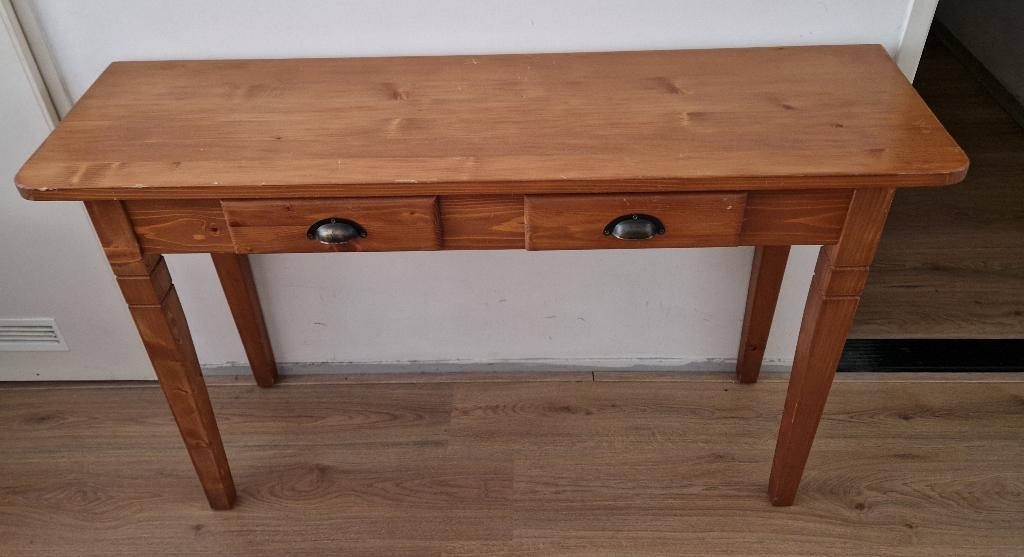 Grenen side table 120 x 35 x h74, Ophalen, Gebruikt, 100 tot 150 cm, Grenenhout