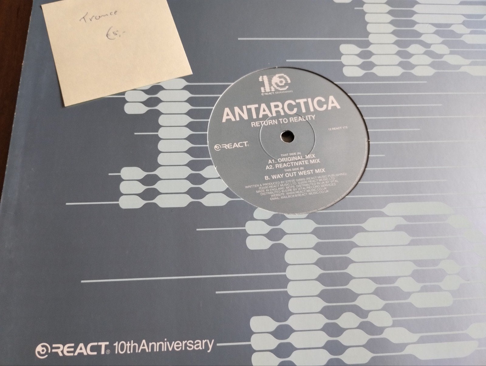 Antarctica - Return To Reality (Trance 12" Vinyl), Cd's en Dvd's, Vinyl | Dance en House, LP, Gebruikt, Trance, Ophalen of Verzenden