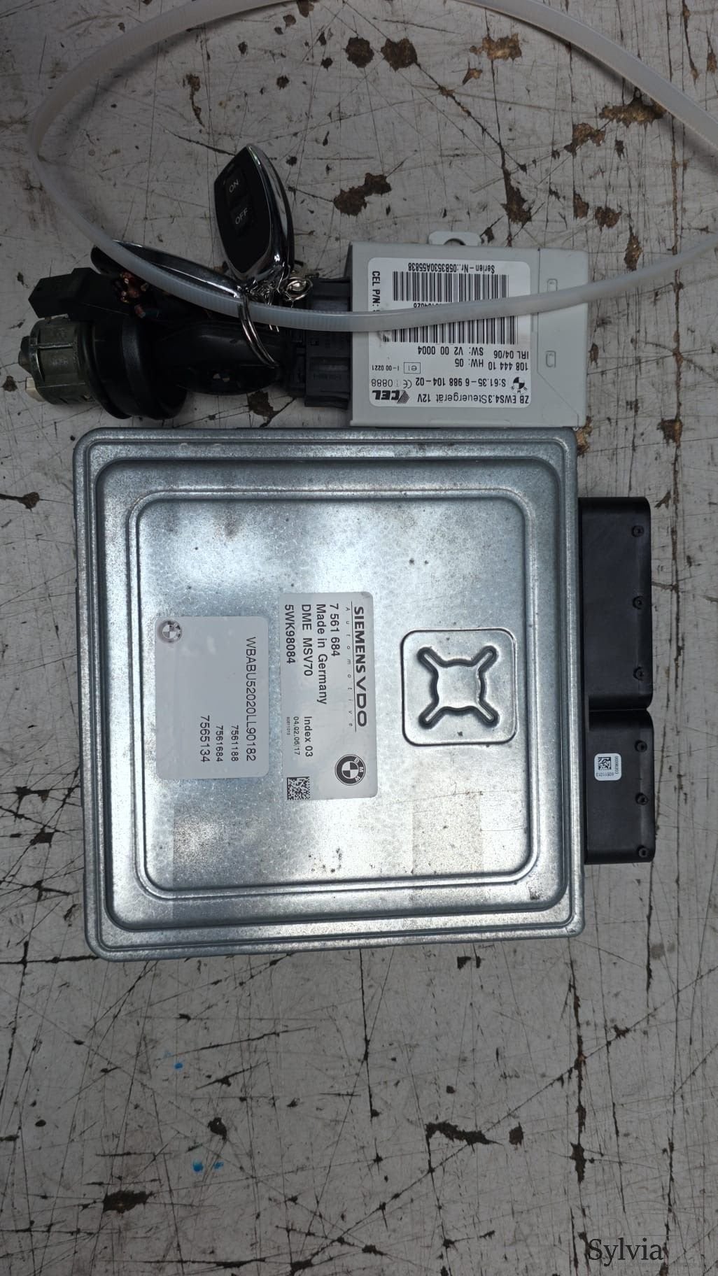 Startset EWS Contactslot + ECU Siemens N52 3.0 BMW Z4 serie, Gebruikt, -, -, Ophalen of Verzenden