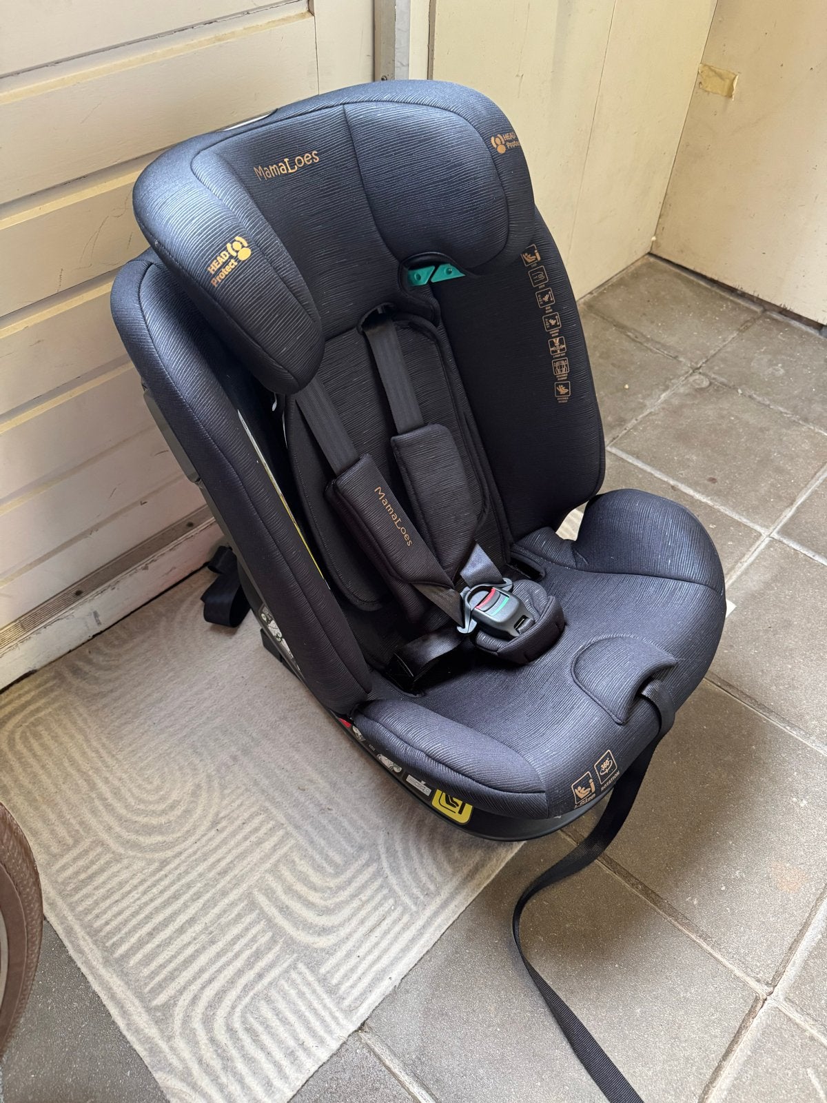 MamaLoes autostoel Sef, Autogordel of Isofix, Zo goed als nieuw, Ophalen, Overige merken