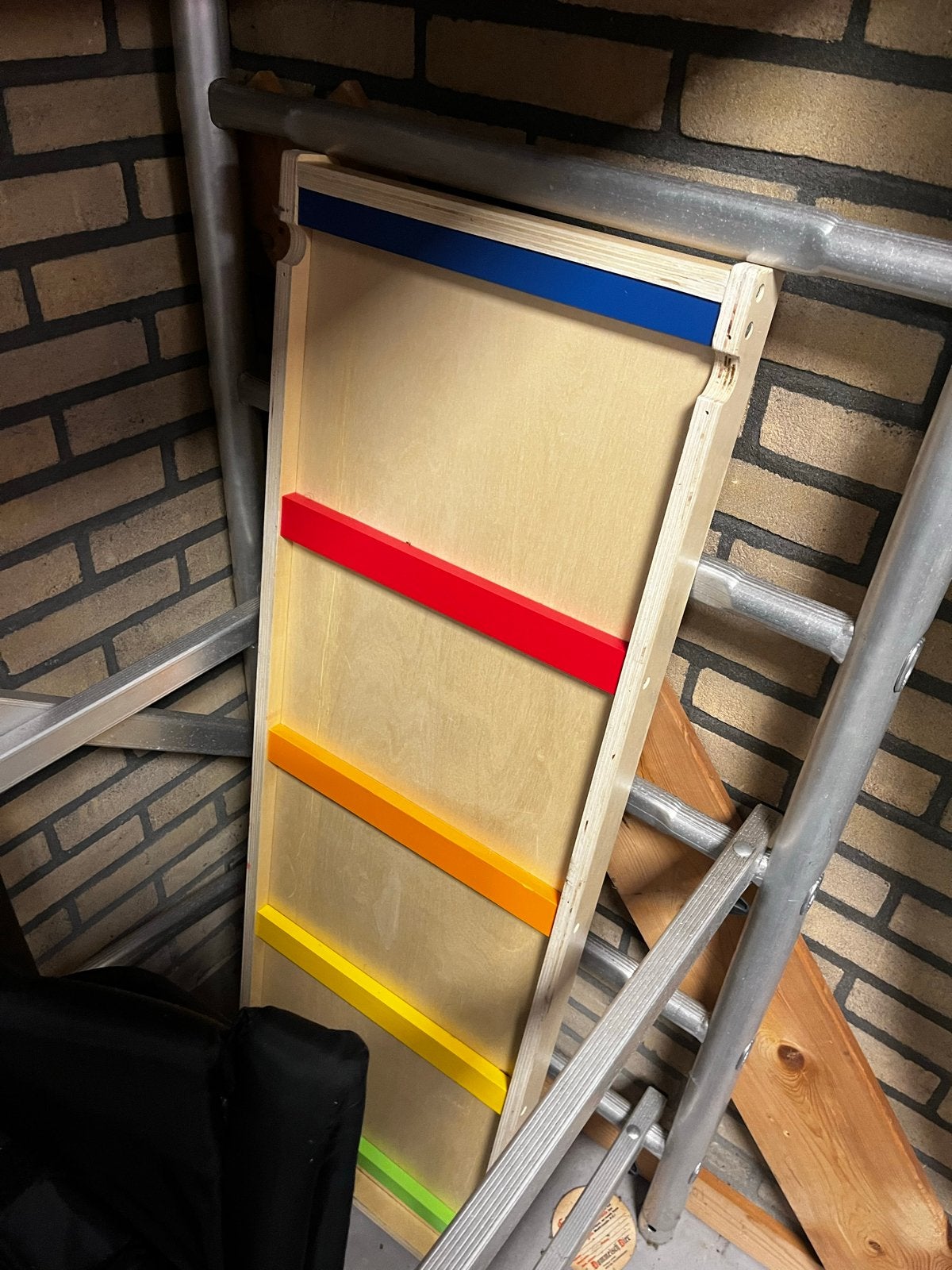 Klimplank hout met gekleurde grepen, Kinderen en Baby's, Ophalen, Gebruikt