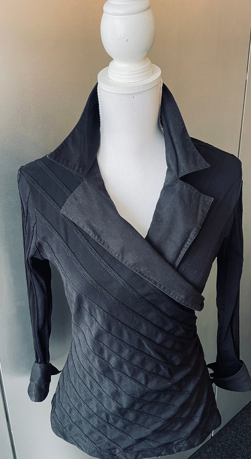 Anne Fontaine: Luxe Top, Maat 38/40 (M), Verzenden, Zwart, Zo goed als nieuw