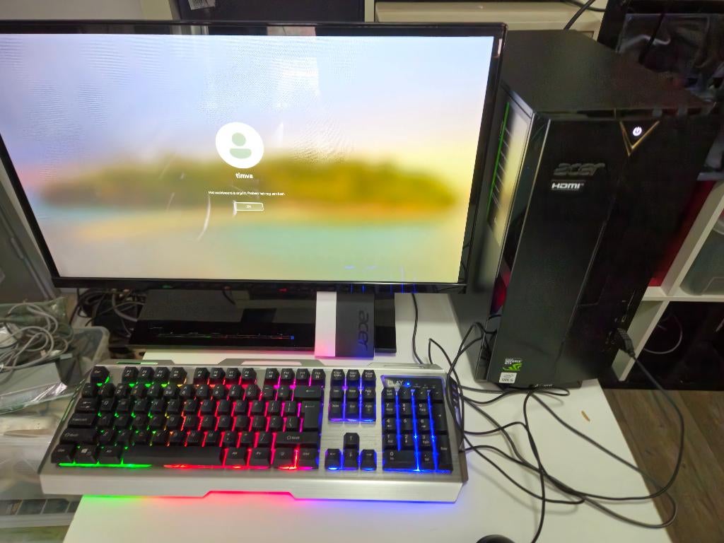 Acer Aspire PC - TC-895 - i5-10400 - GTX1650 - 16gb ddr4, Computers en Software, Desktop Pc's, Zo goed als nieuw, 4 Ghz of meer
