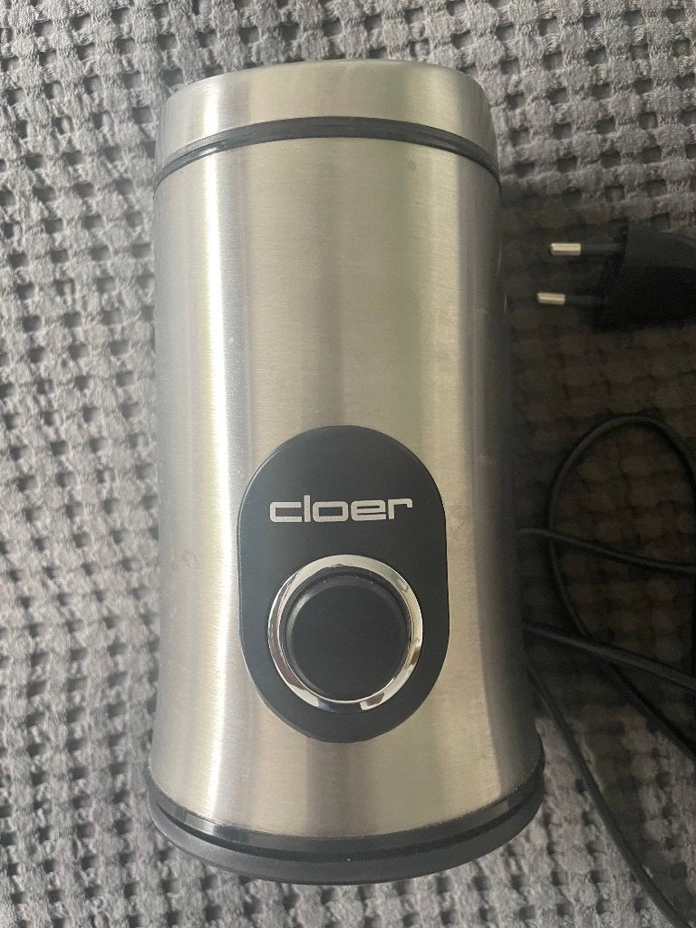 Cloer koffiemolen 7579 – RVS – weinig gebruikt, Ophalen, Overige modellen, Koffiebonen, Zo goed als nieuw
