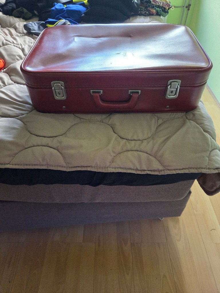 Koffer (vintage), Ophalen, Gebruikt, 45 tot 55 cm, Slot