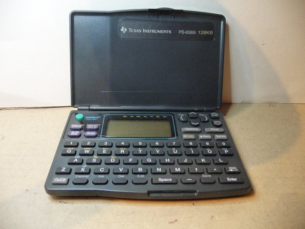 Texas Instruments rekenmachine  PS 6560i /128 Kb. Verz  kan, Diversen, Verzenden, Gebruikt