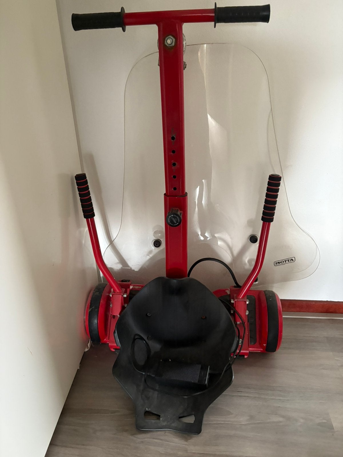 Zwart rode hovercraft, Ophalen, Gebruikt, Elektrische step (E-scooter)