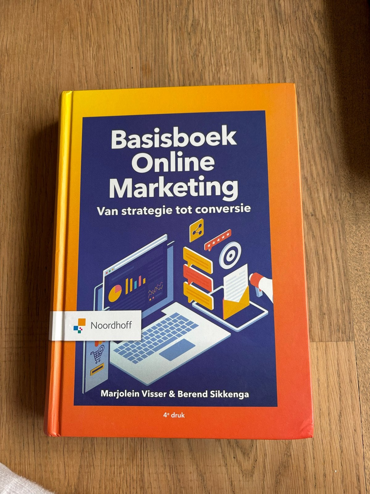 Basisboek Online Marketing - 4e druk - Marjolein Visser, Ophalen, Gamma, Zo goed als nieuw, HBO