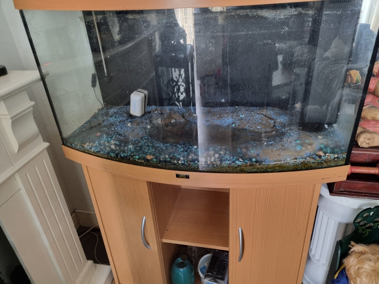 Aquarium  juwel, Ophalen, Leeg aquarium