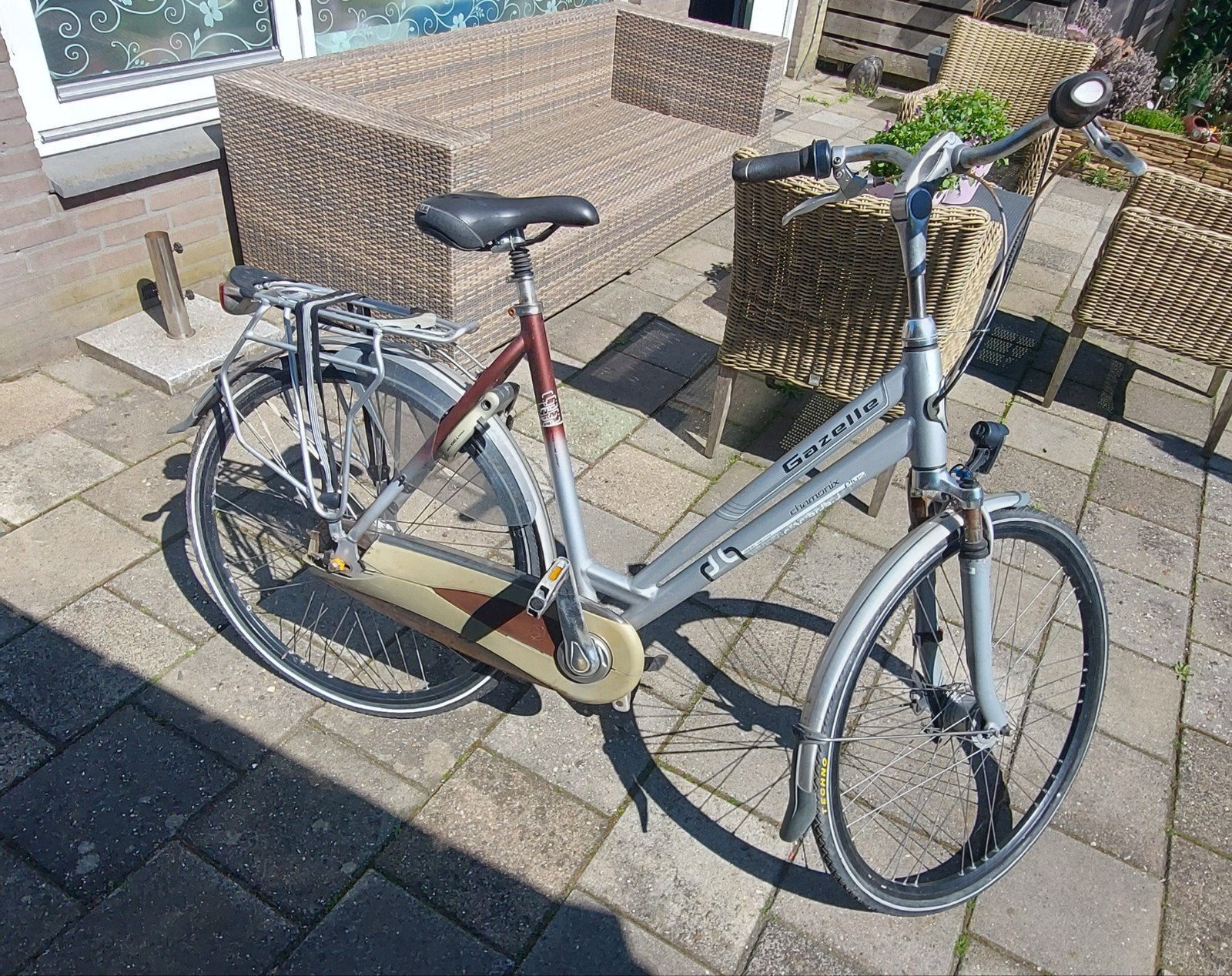 gazelle damesfiets (lichte opknapper) 28 inch, Ophalen, Gebruikt, Gazelle, Versnellingen