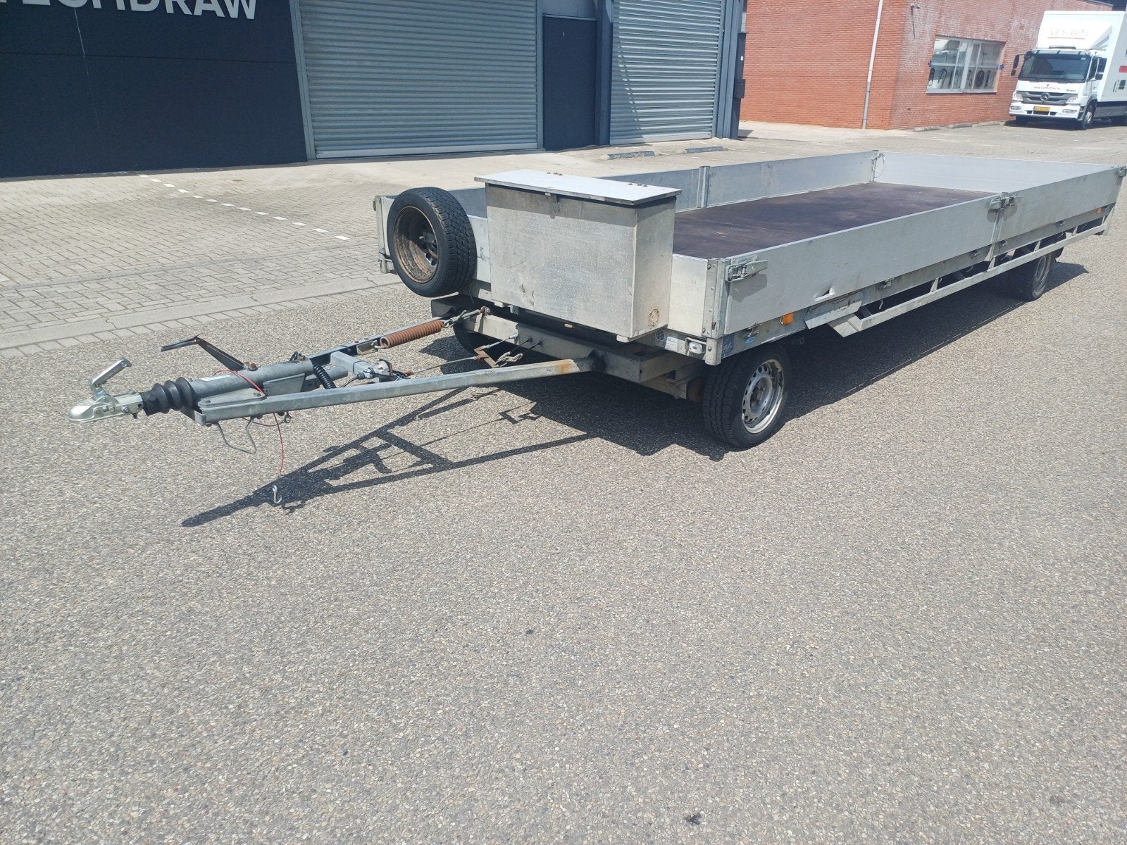 Aanhangwagen, autokar oprijkar, Auto diversen, Aanhangers en Bagagewagens, Ophalen, Gebruikt