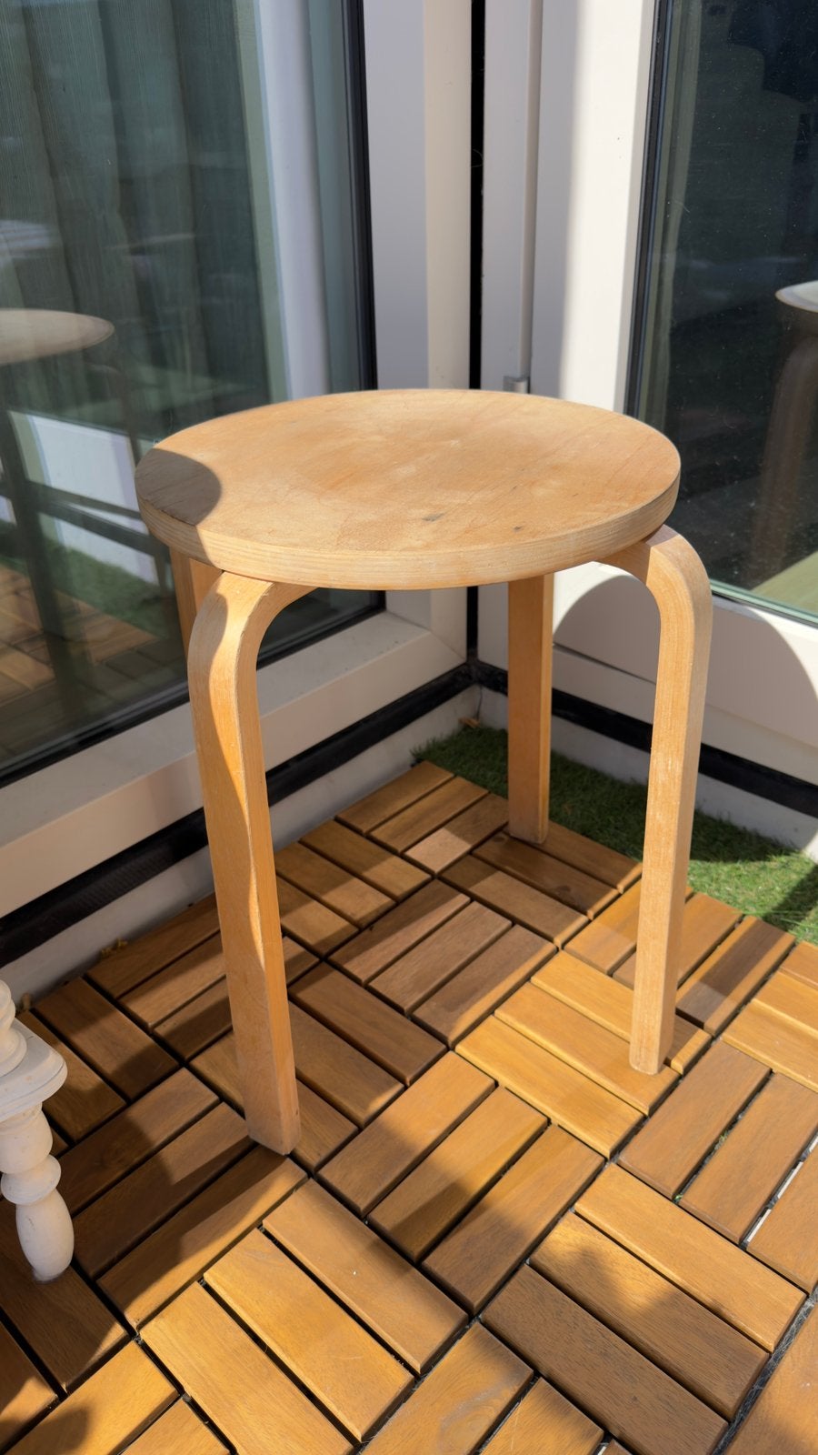 Vintage Ikea kruk Frosta, Ophalen, Zo goed als nieuw, Hout