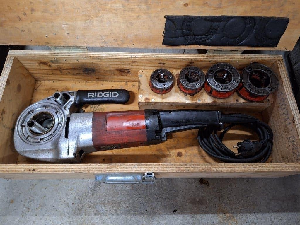 Ridgid 600 Electrische Draadsnijmachine draadsnijder, Gebruikt, ., Ophalen of Verzenden, .