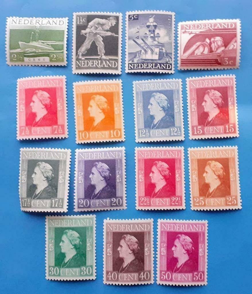 NVPH 428-442 Bevrijdingszegels 1944-1946, Verzenden, Na 1940, Postfris