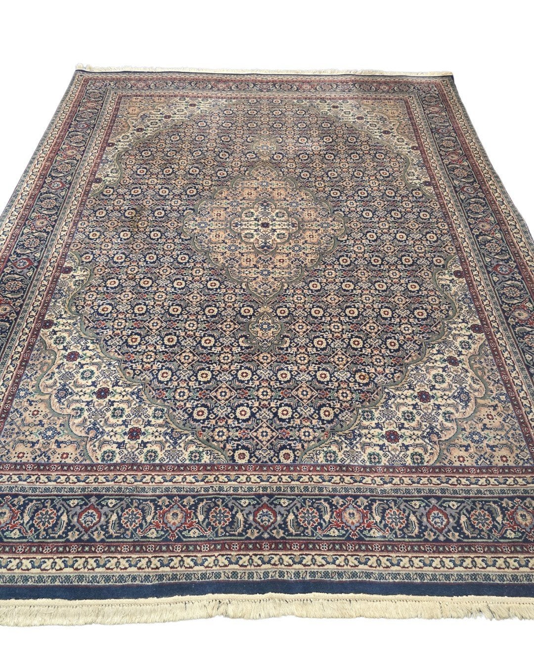Perzisch tapijt Bidjar 260x200 wollen vloerkleed, 1185VB, Info@rugsandcarpets.nl, Blauw, 200 cm of meer