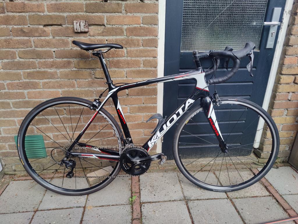 Mooie kuota kobalt full carbon racefiets 2*11 speed, Overige merken, 28 inch, Gebruikt, Carbon