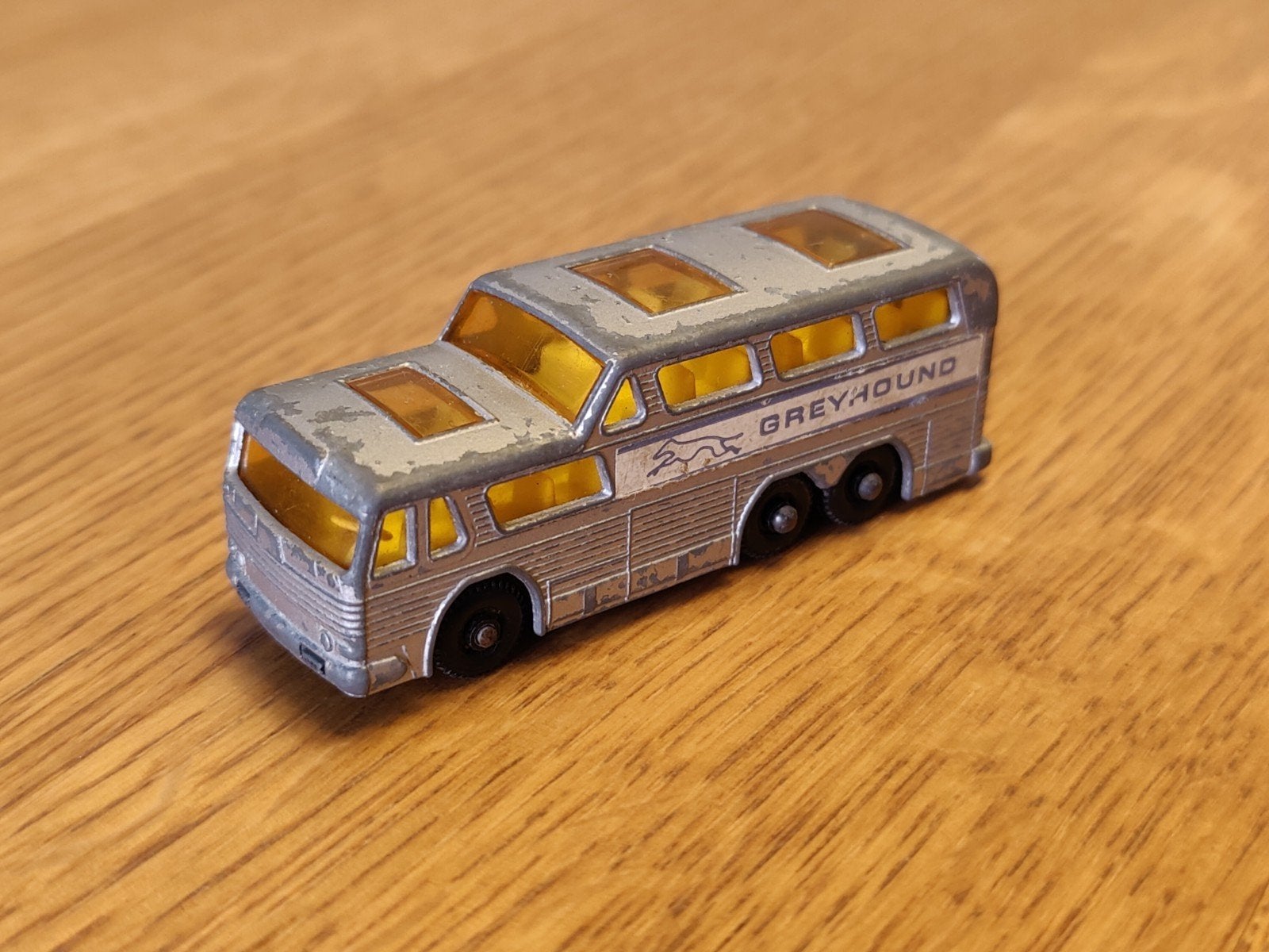 Matchbox Coach Greyhound Bus, Ophalen, Zo goed als nieuw, Bus of Vrachtwagen