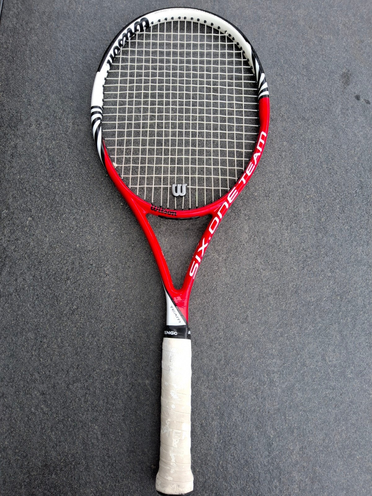 Wilson BLX Six.one Team tennisracket, Sport en Fitness, Tennis, Gebruikt, Ophalen of Verzenden, Wilson, Racket