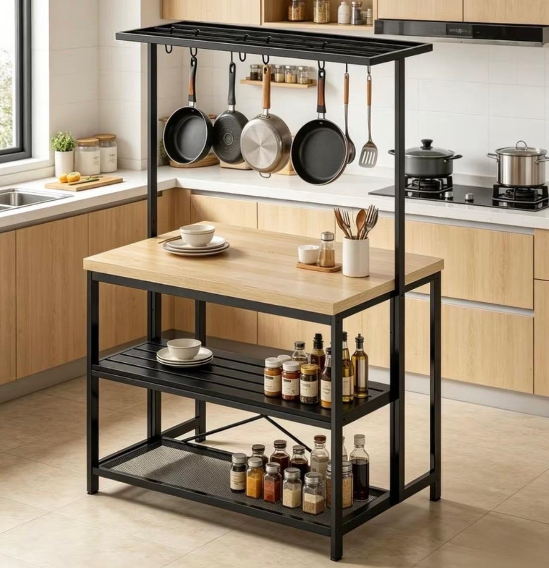 Prachtige keuken eiland nieuw in doos, Ophalen of Verzenden, Nieuw, Beige
